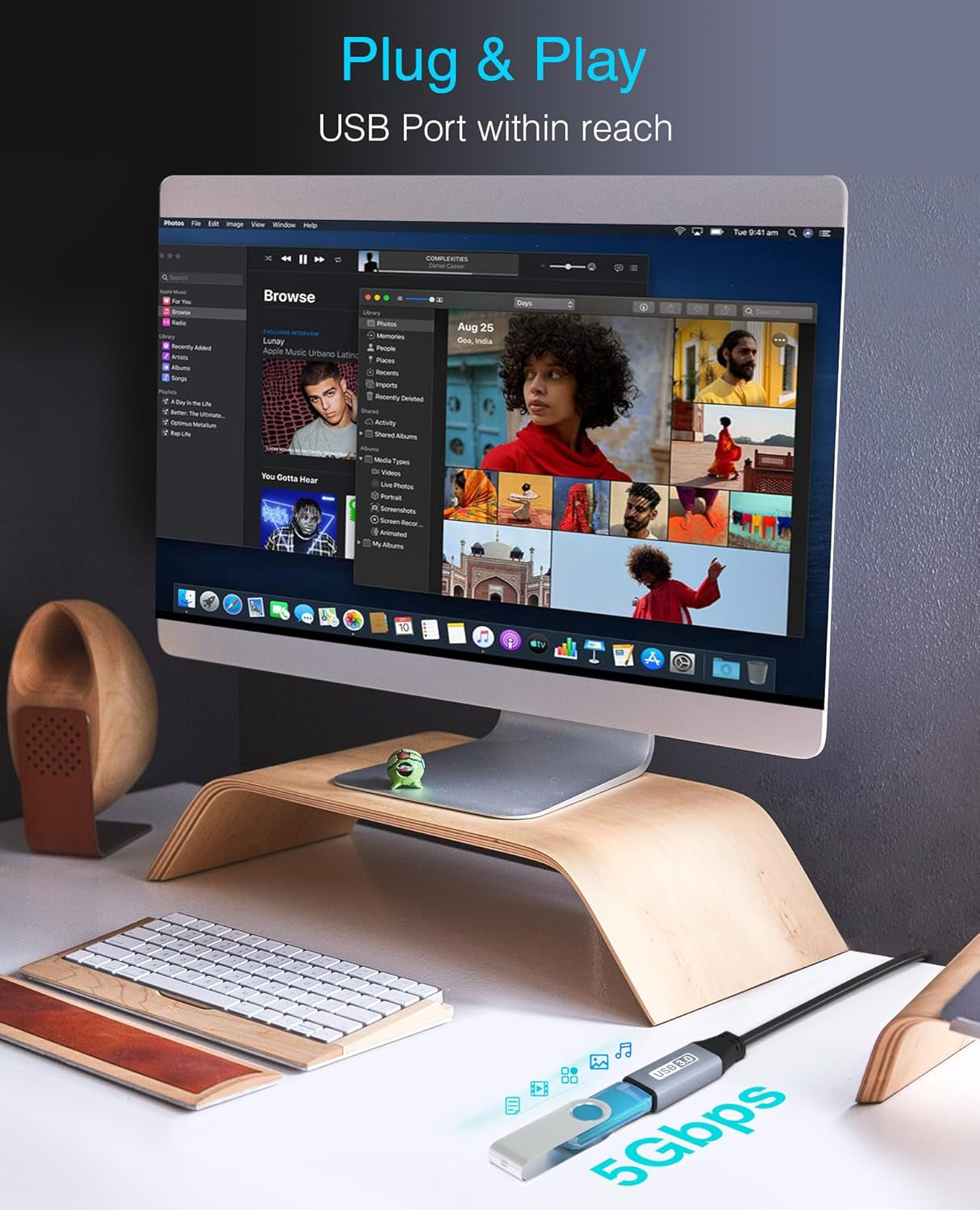 Active USB 3.0 Extension Cable 32FT (5 Gbps USB Extender Cord, In-Wall CL3 Rated) - Long USB Extension Cable for Webcam, VR Headset, Printer, Hard Drive, Keyboard, Mouse