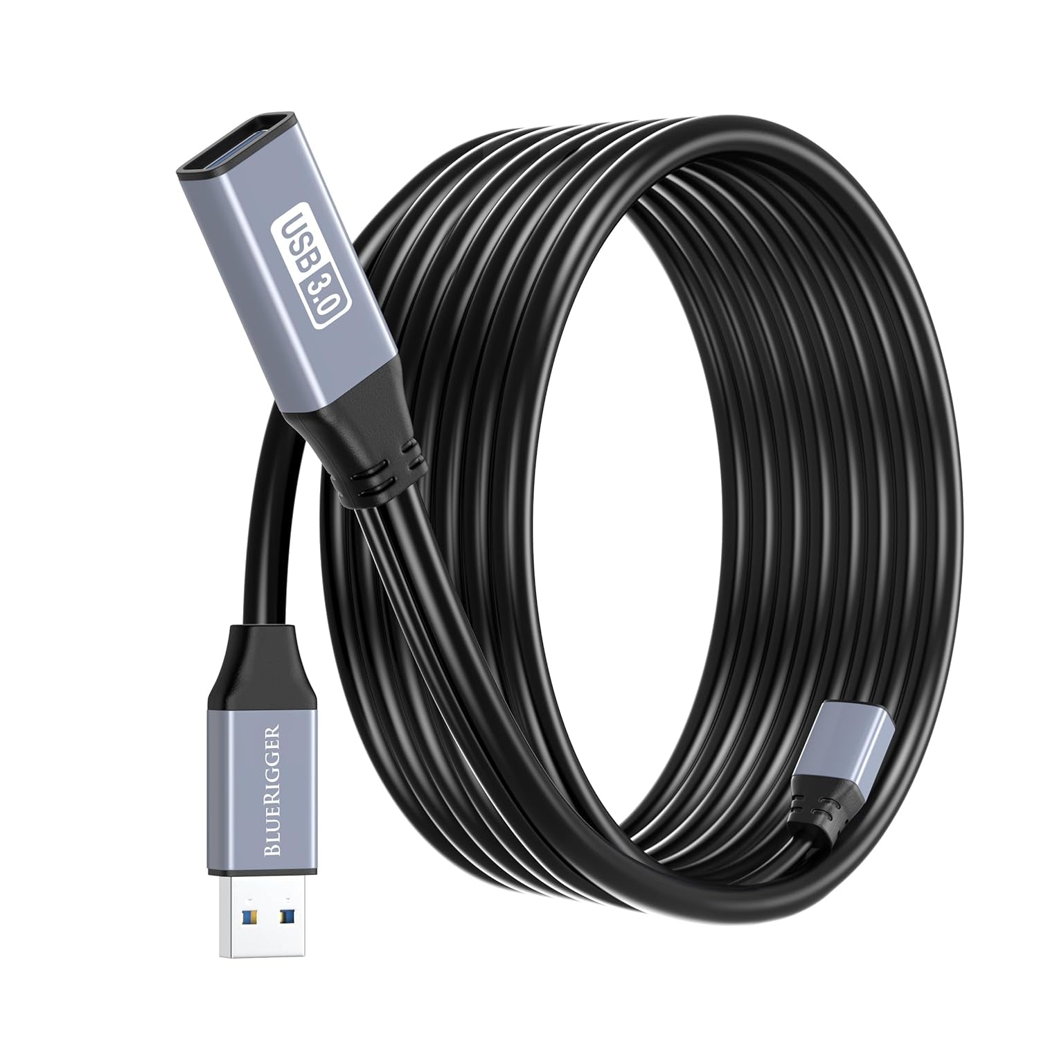 Active USB 3.0 Extension Cable 32FT (5 Gbps USB Extender Cord, In-Wall CL3 Rated) - Long USB Extension Cable for Webcam, VR Headset, Printer, Hard Drive, Keyboard, Mouse